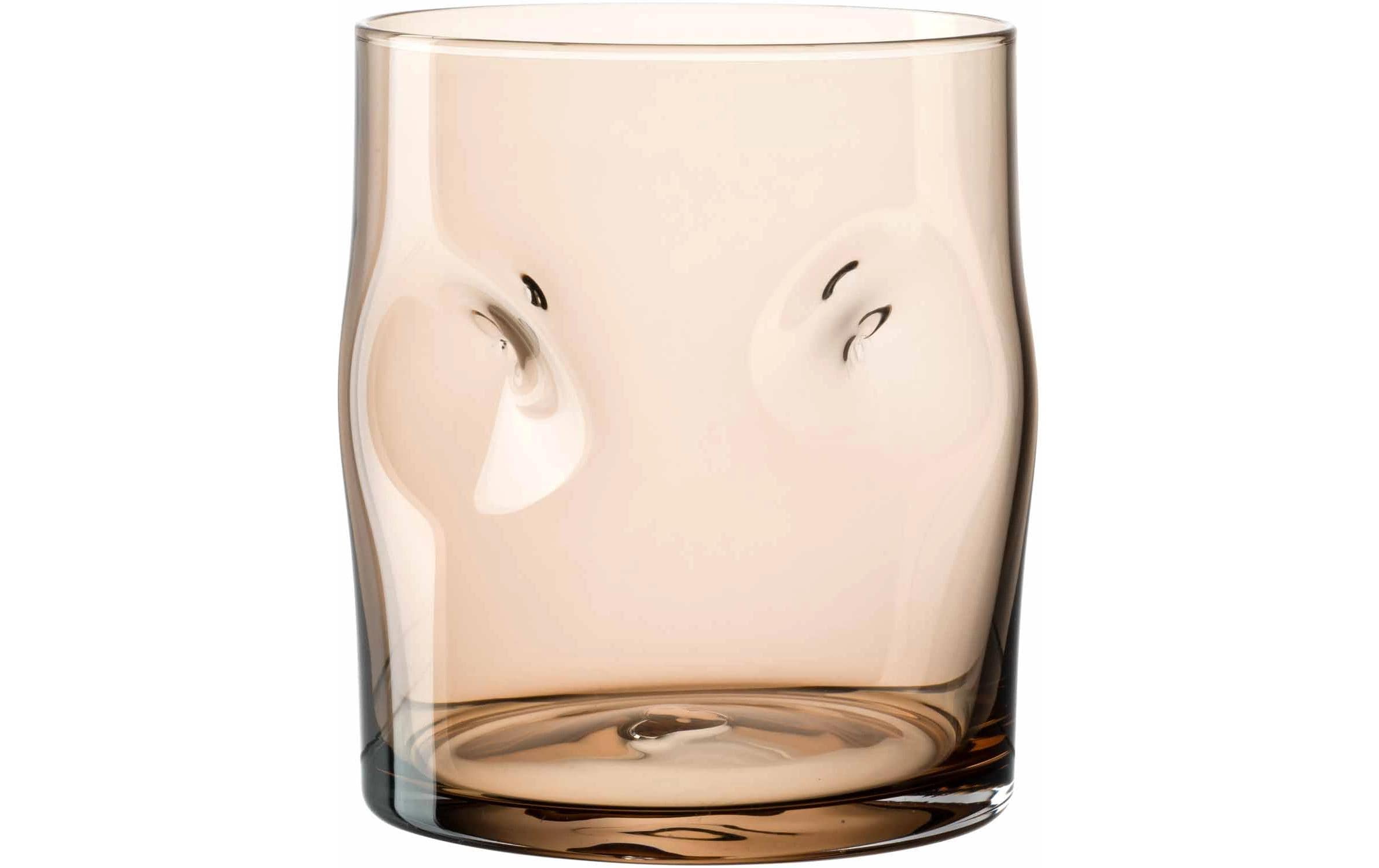 Trinkglas 300ml braun VESUVIO 4 Stk.,D8xH9cm, 300ml