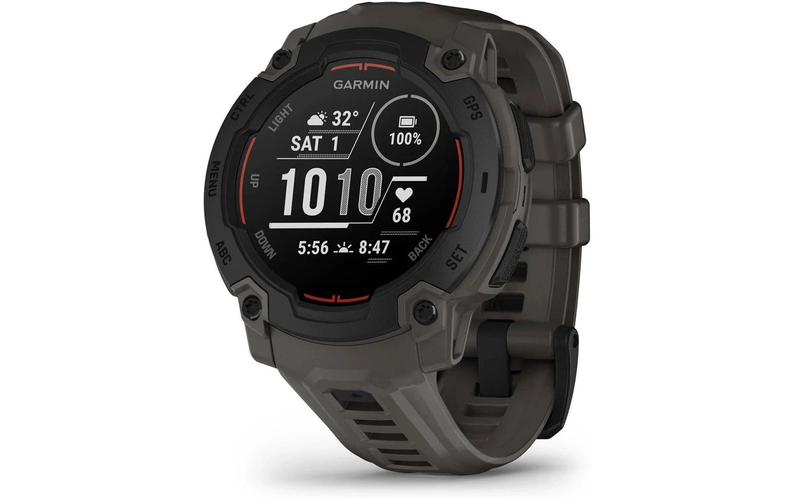 Garmin Instinct E - 45 mm Kohle/Schwarz mit Silikonband, 22mm Kohle