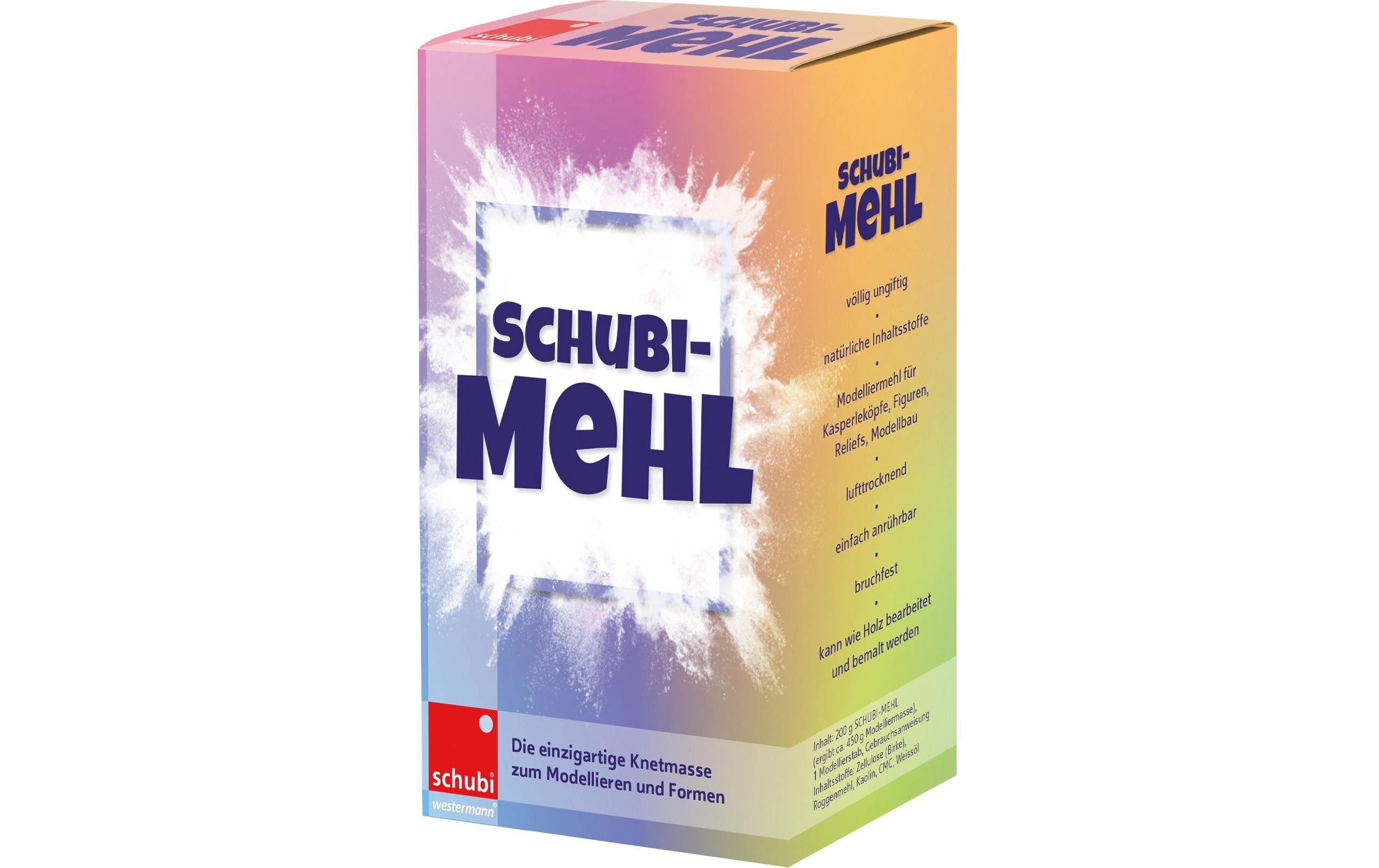 Schubi Modelliermehl 200g Aus Holz, nur mit Wasser mischen