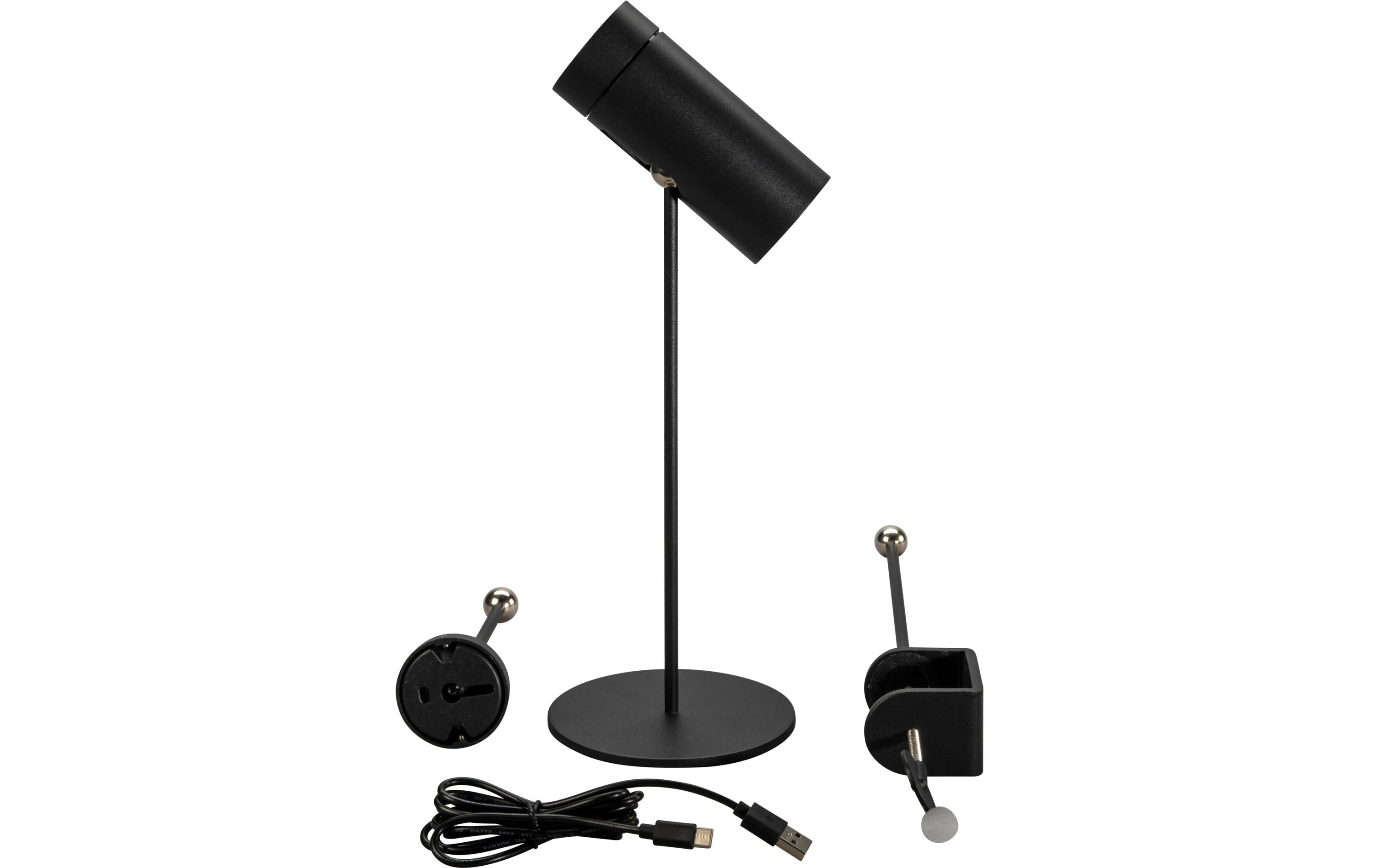 Konstsmide Multi USB-Tischleuchte Schwarz LED 2200/3000K, Dimmbar / IP54
