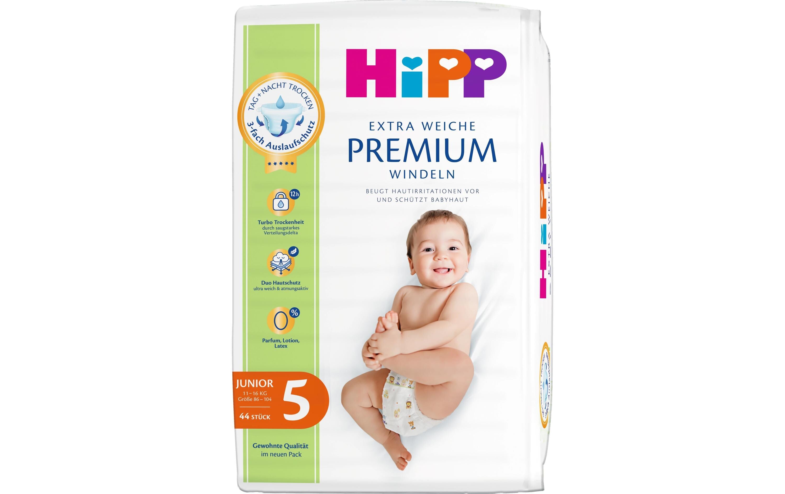 Hipp Babysanft Windeln Premium Gr. 5 / 44 Stück