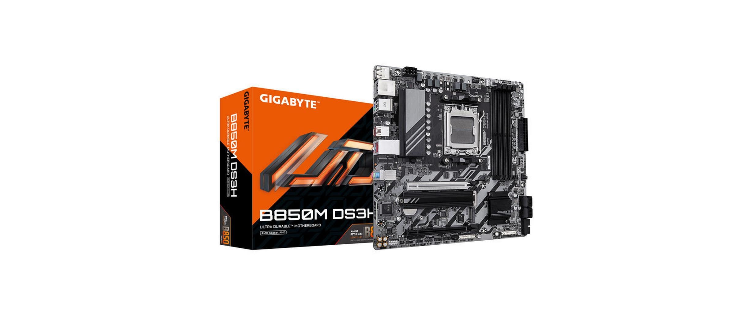 Gigabyte B850M DS3H, uATX AM5, AMD B850, 4x DDR5