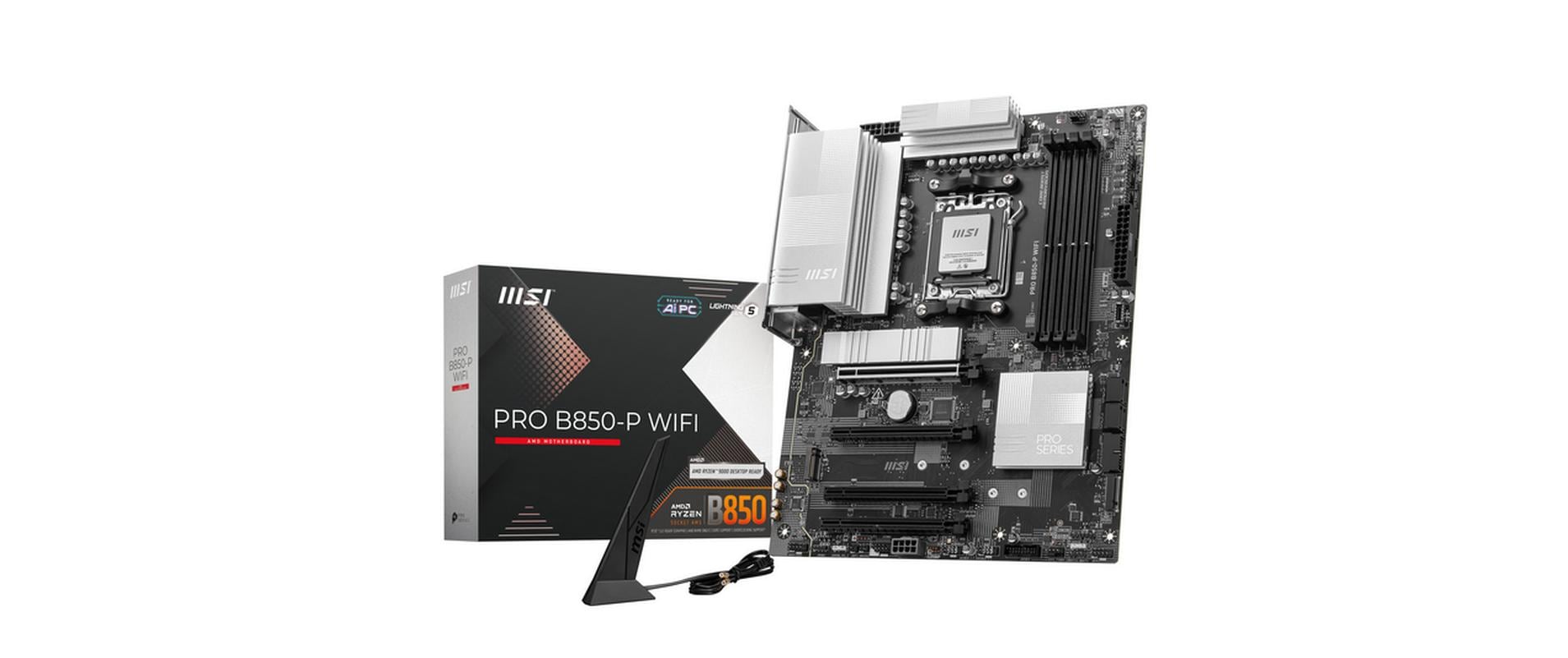 MSI PRO B850-P WIFI, AM5, ATX AMD B850, 4x DDR5, PCIe 5.0, HDMI