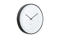 KARLSSON Wanduhr Ayuno Exkl. 1xAA Batterie, 40x5cm, Black