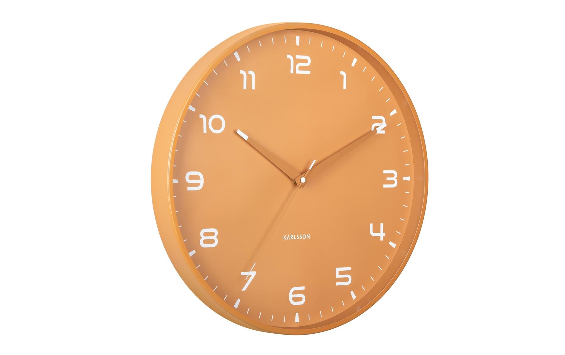 KARLSSON Wanduhr Orgullo Exkl. 1xAA Batterie, Ochre yellow