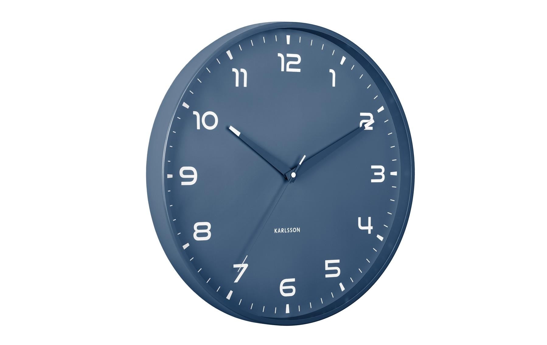 KARLSSON Wanduhr Orgullo Exkl. 1xAA Batterie, Classic blue