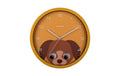 KARLSSON Kinder Wanduhr Hund Wall clock Peekaboo Dog yellow
