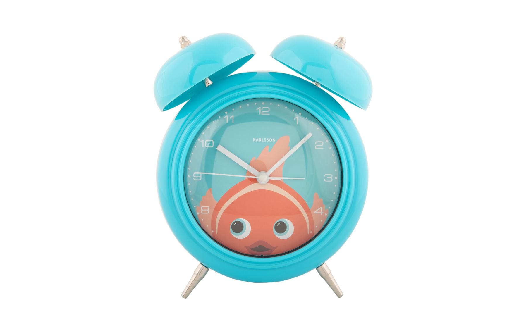 KARLSSON Wecker Peekaboo Goldfisch Alarm clock Peekaboo Goldfish light blue