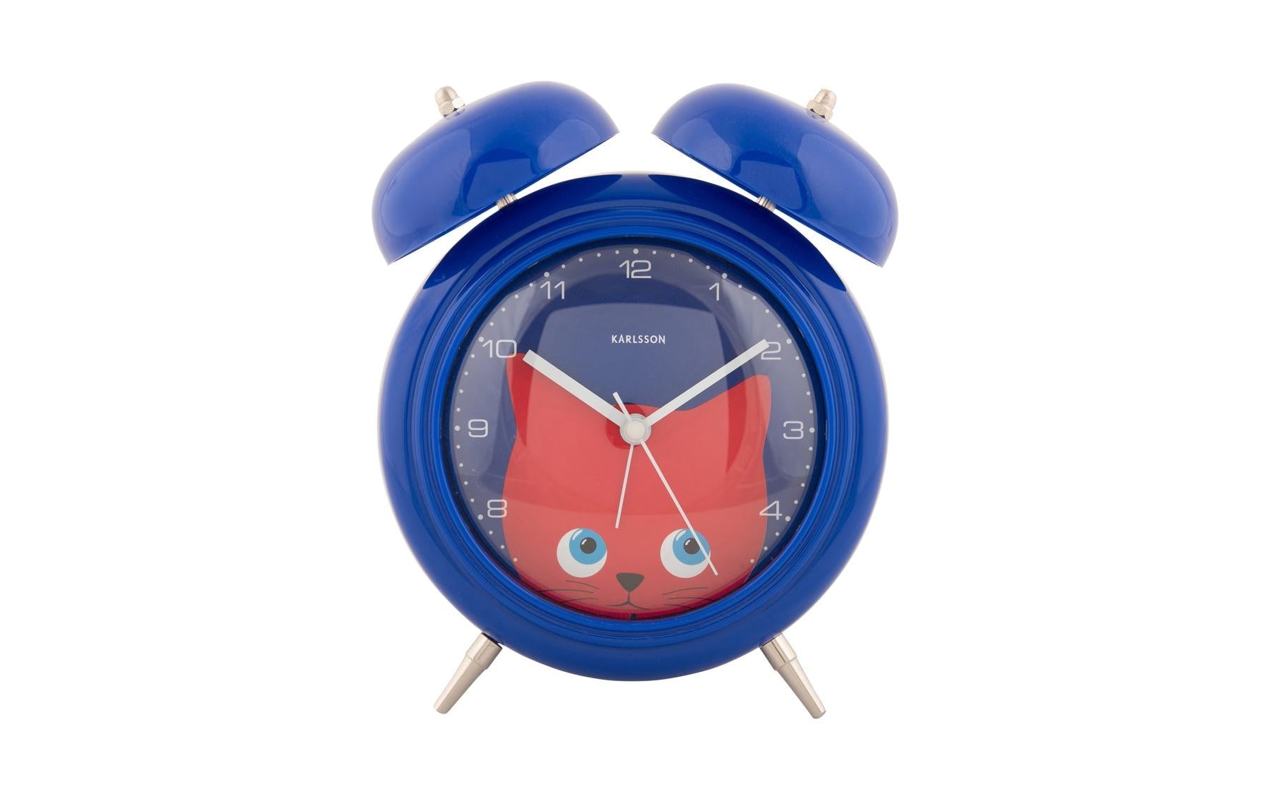 KARLSSON Wecker Peekaboo Katze Alarm clock Peekaboo Cat dark blue