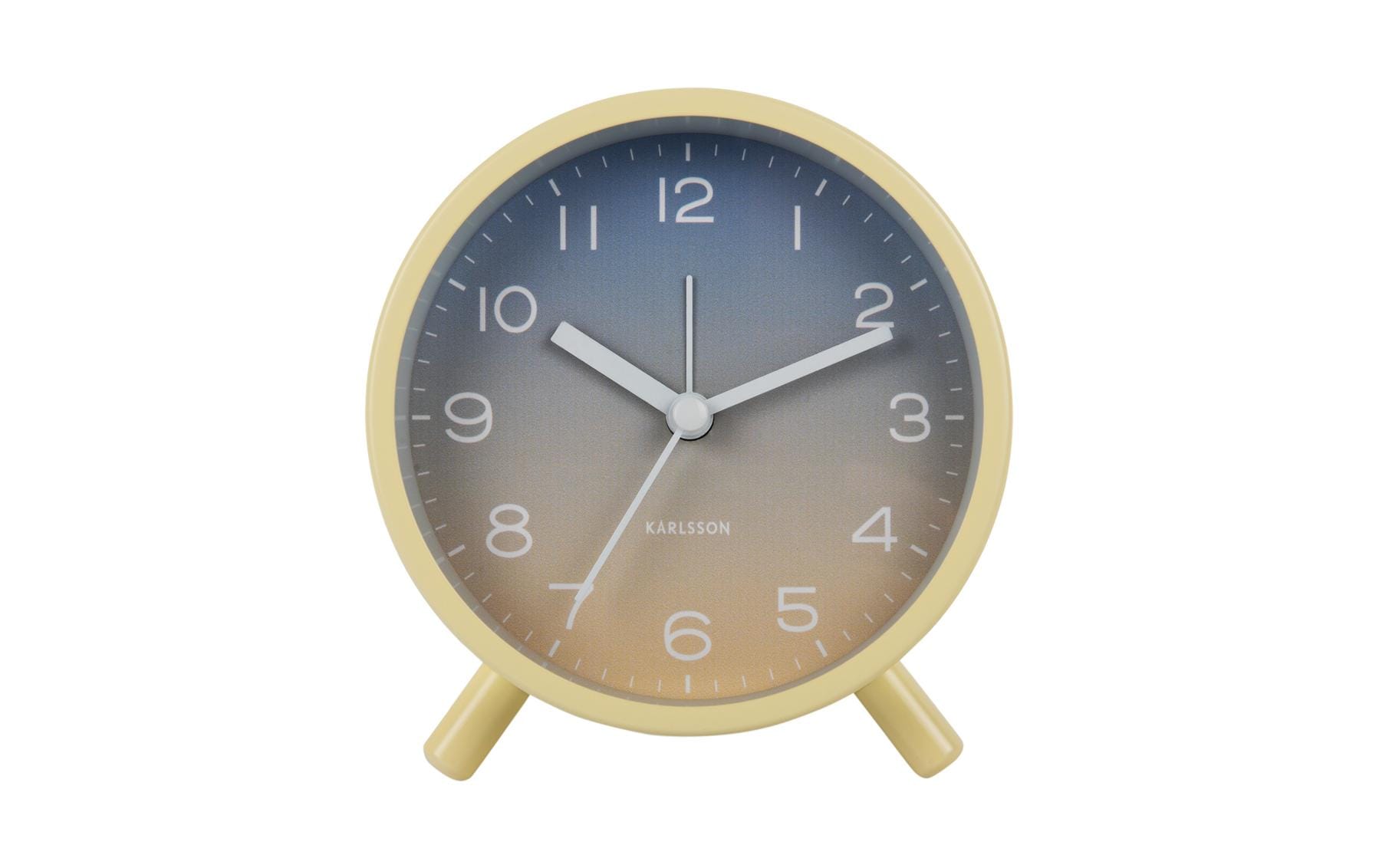 KARLSSON Wecker Gradient Exkl. 1xAA Batterien, Yellow