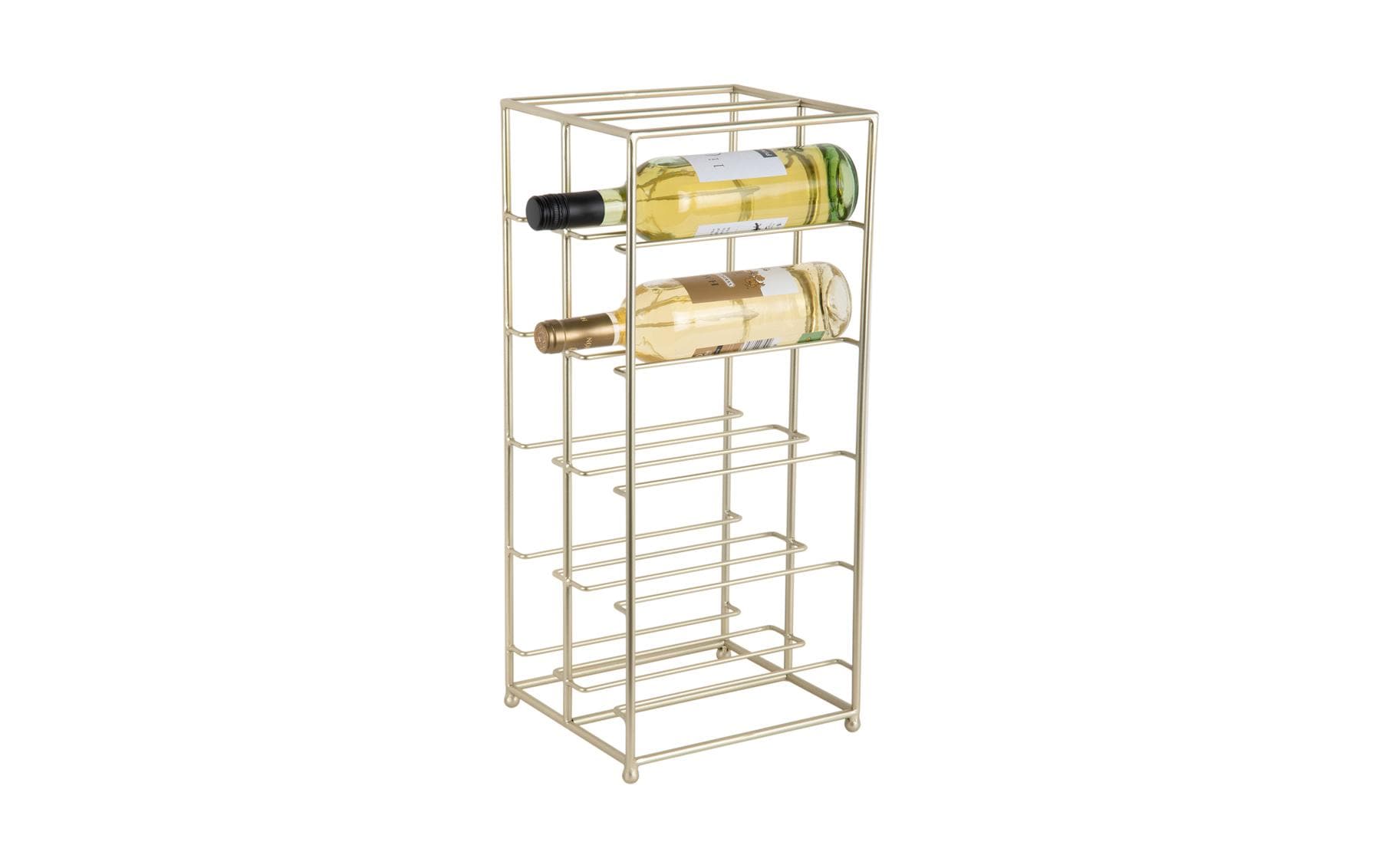 present time Weinregal Duo Floor Eisen, 57x25cm, Gold