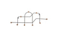 present time Wandgarderobe Maze Eisen, 27x4x71cm, Cool grey