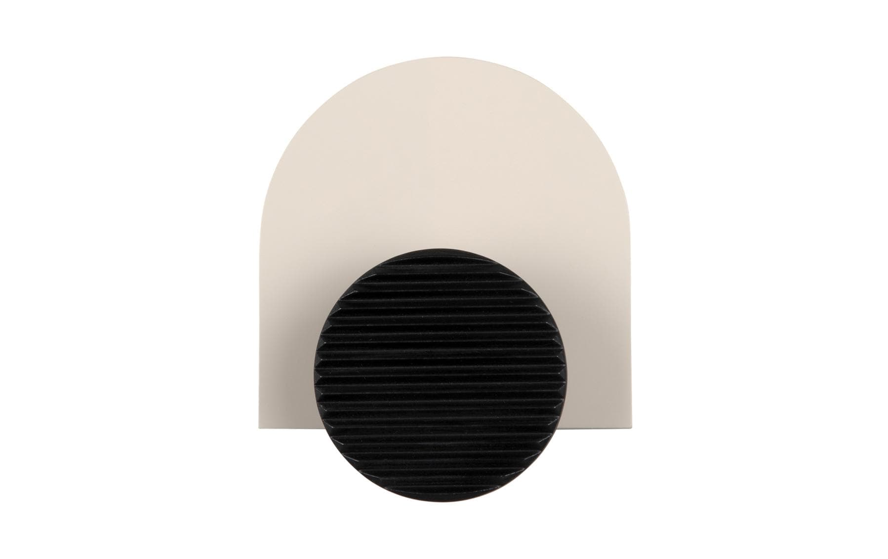present time Wandhaken Single Knob MDF aus China, 18x4.5x15cm, Warm grey