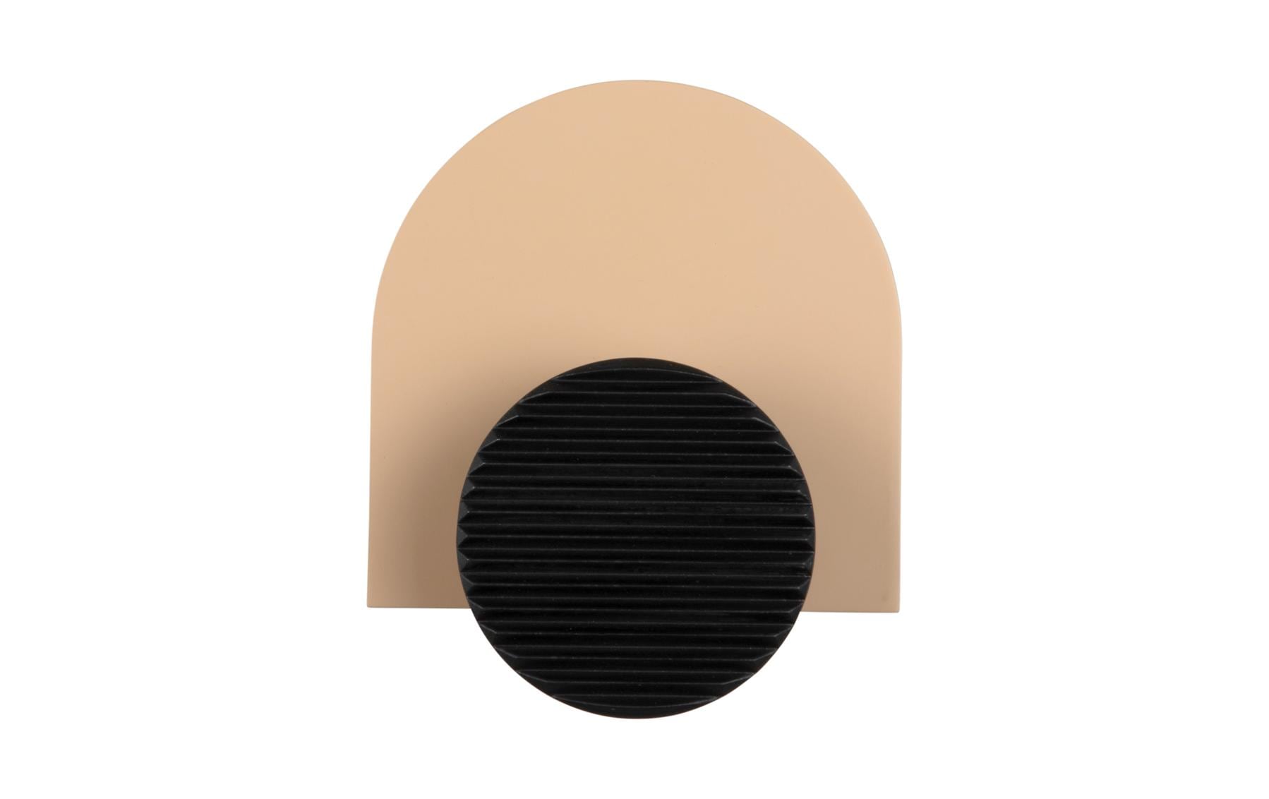 present time Wandhaken Single Knob MDF aus China, 18x4.5x15cm, Soft brown