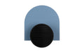 present time Wandhaken Single Knob MDF aus China, 18x4.5x15cm, Classic blue
