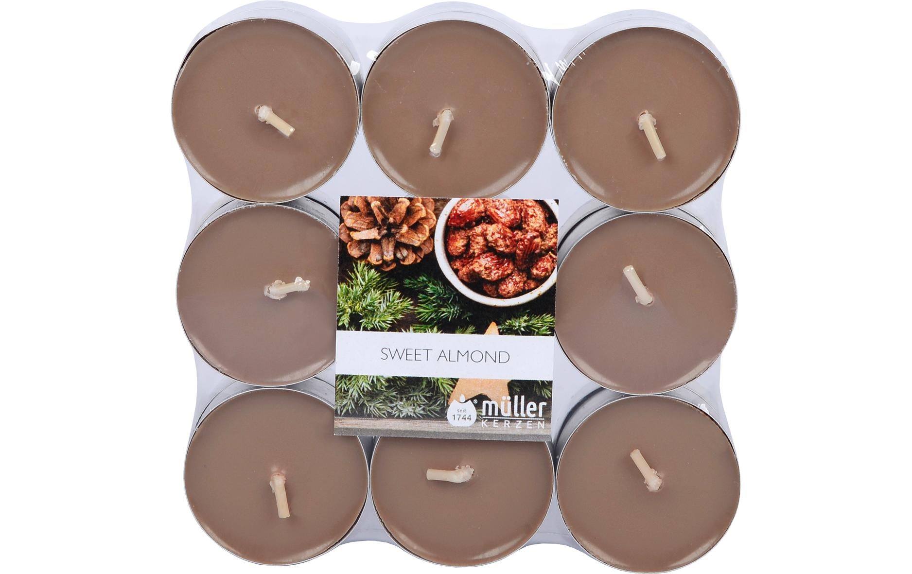 Müller Kerzen Teelichter, 18 Stück Sweet Almond