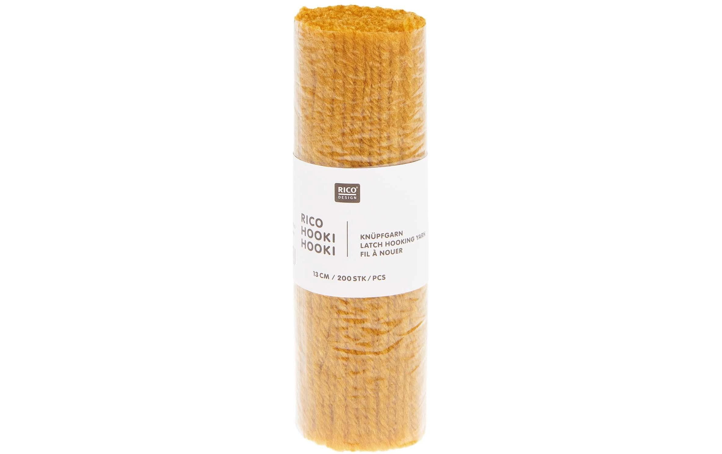 Rico Hooki Hooki Knüpfgarn, orange 13 cm, ca. 200 Fäden
