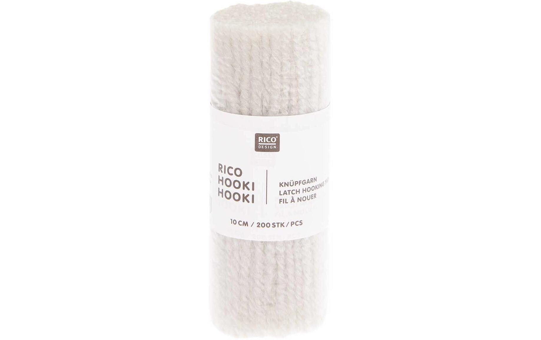 Rico Hooki Hooki Knüpfgarn, staub 10 cm, ca. 200 Fäden