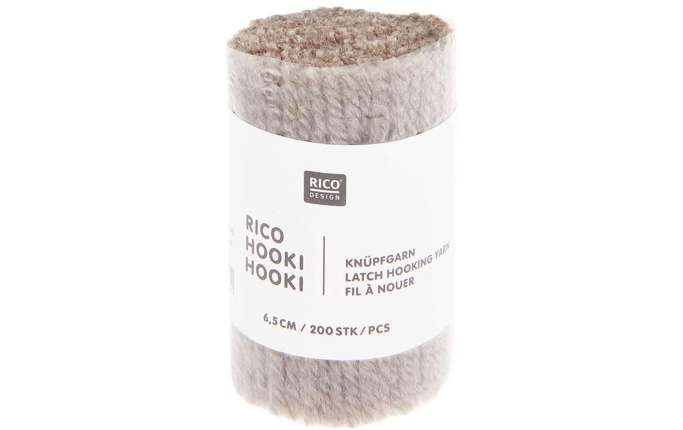 Rico Hooki Hooki Knüpfgarn, kiesel 6.5 cm, ca. 200 Fäden