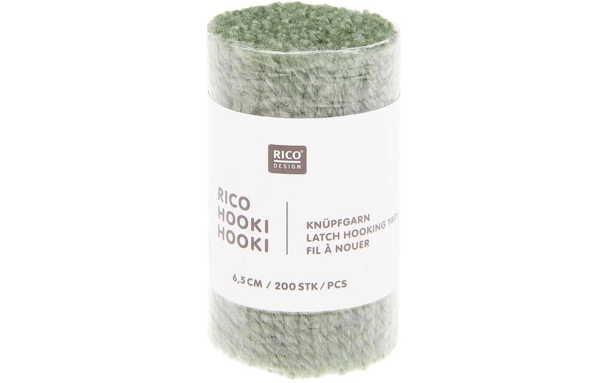 Rico Hooki Hooki Knüpfgarn, salbei 6.5 cm, ca. 200 Fäden
