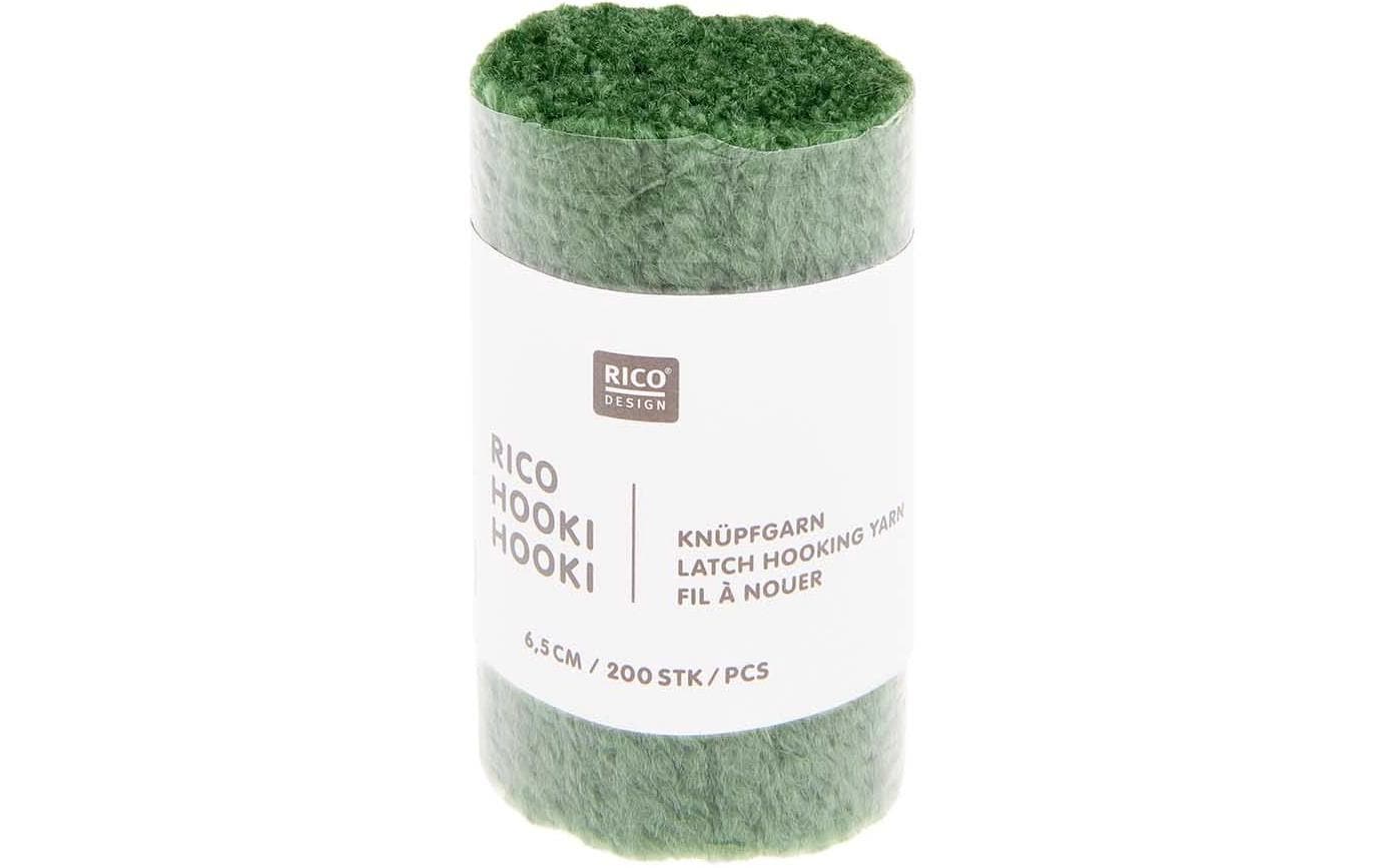 Rico Hooki Hooki Knüpfgarn, grün 6.5 cm, ca. 200 Fäden