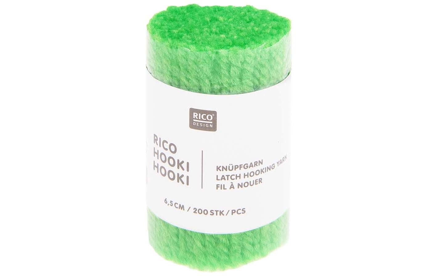 Rico Hooki Hooki Knüpfgarn, neo, grün 6.5 cm, ca. 200 Fäden