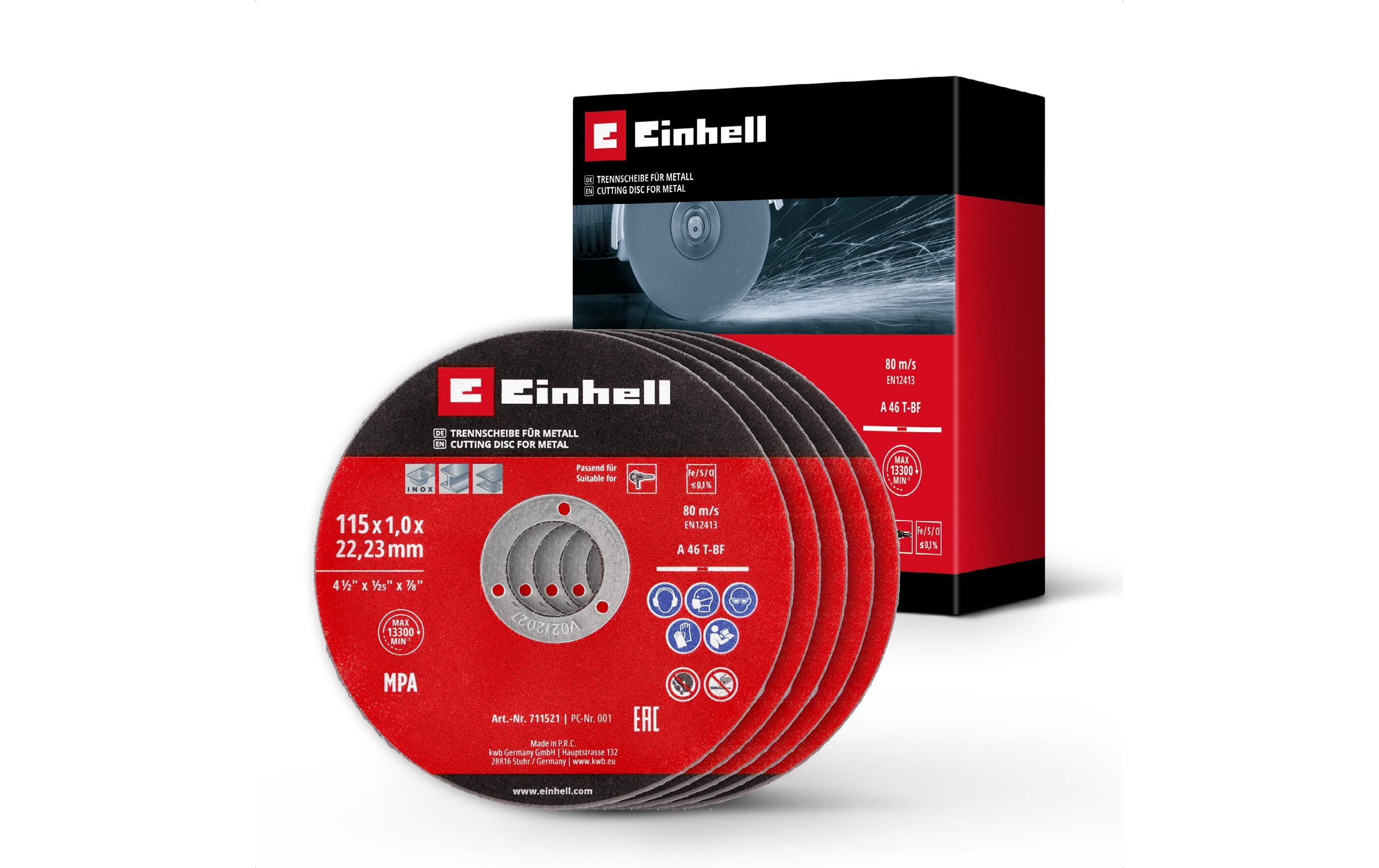 5 Einhell Trennscheiben 115mm