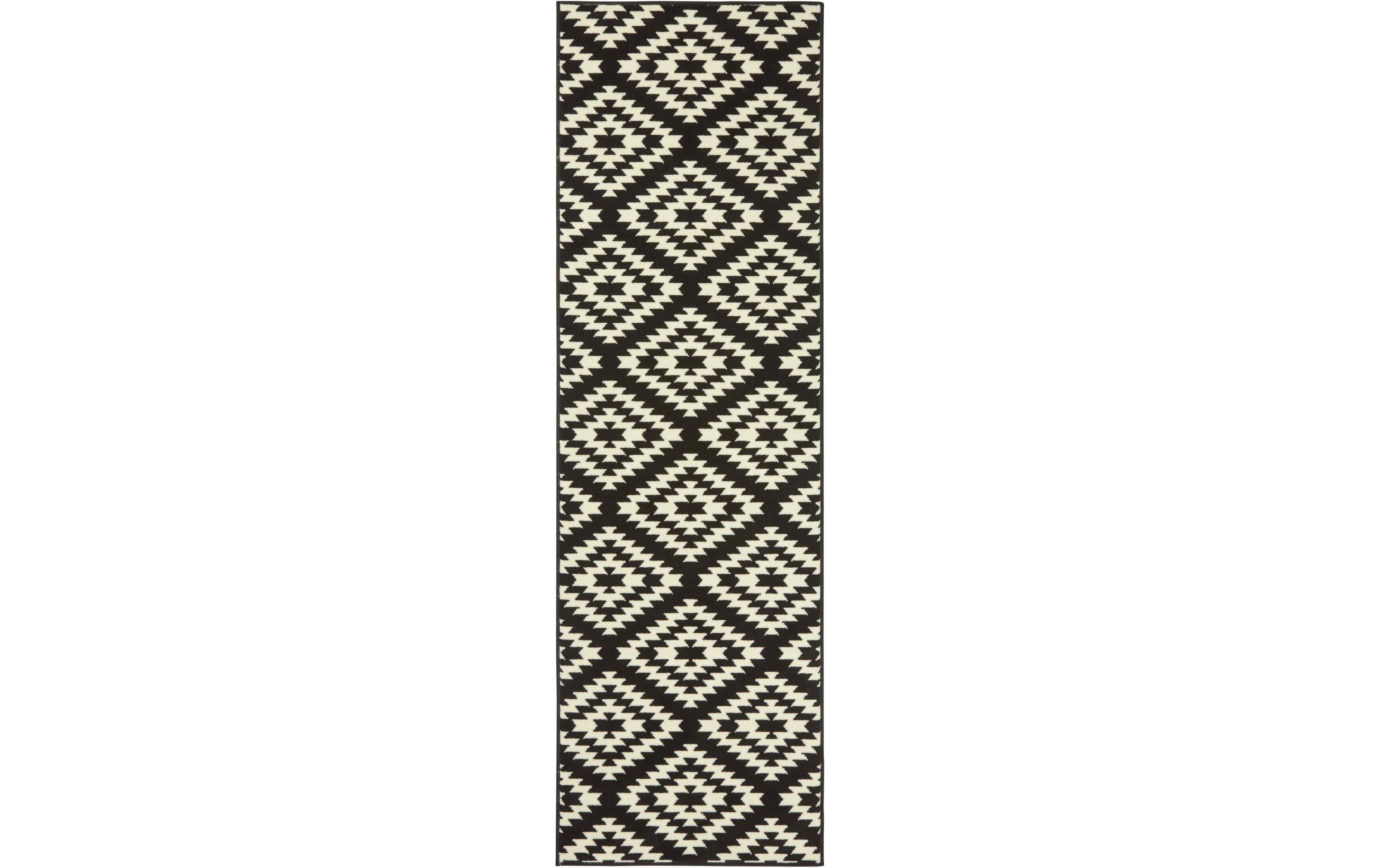 Hanse Home Runner Nordic 100% Polypropylen, 80x250cm, Black