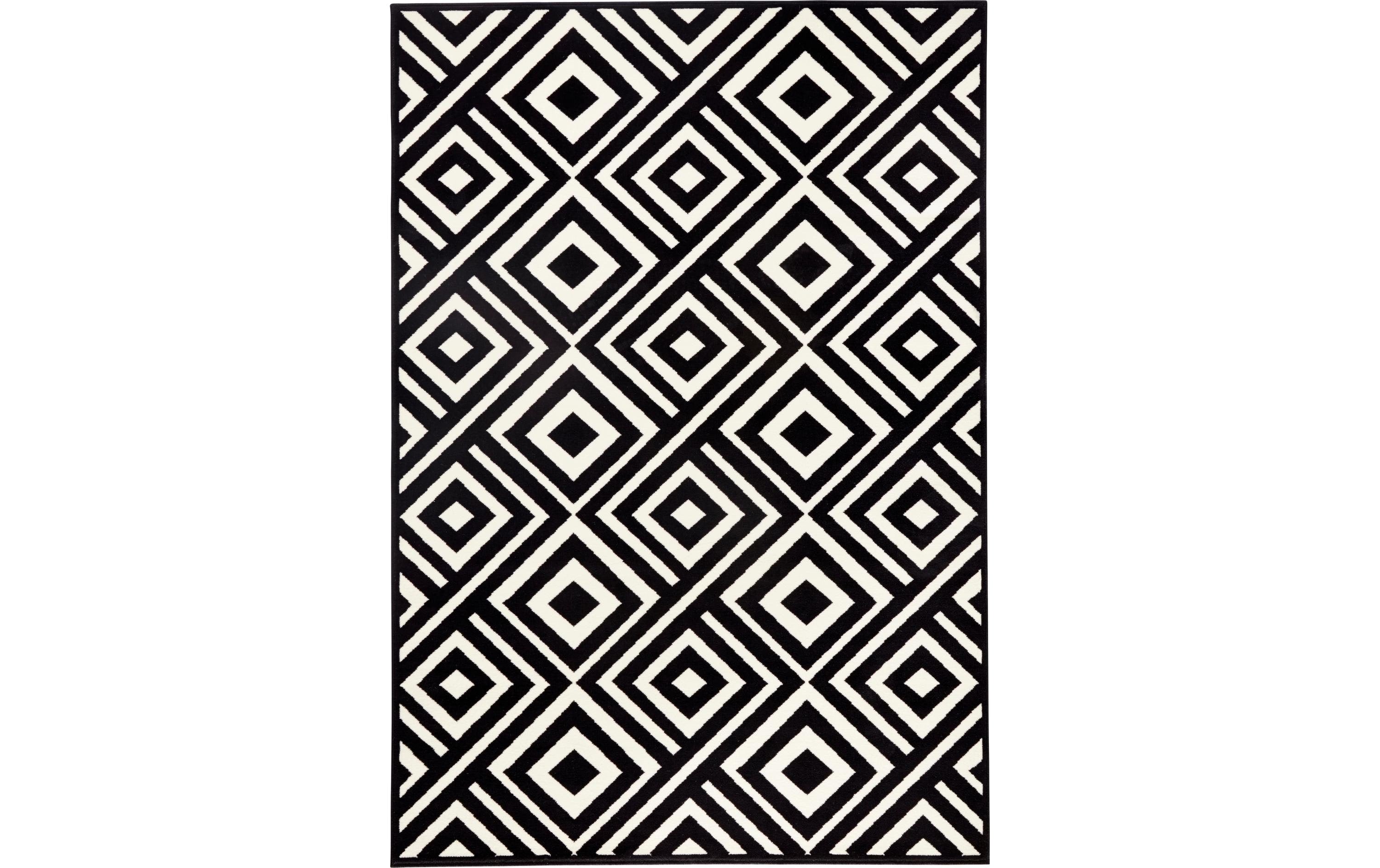 Hanse Home Teppich Art 100% Polypropylen, 140x200cm, Schwarz/Creme