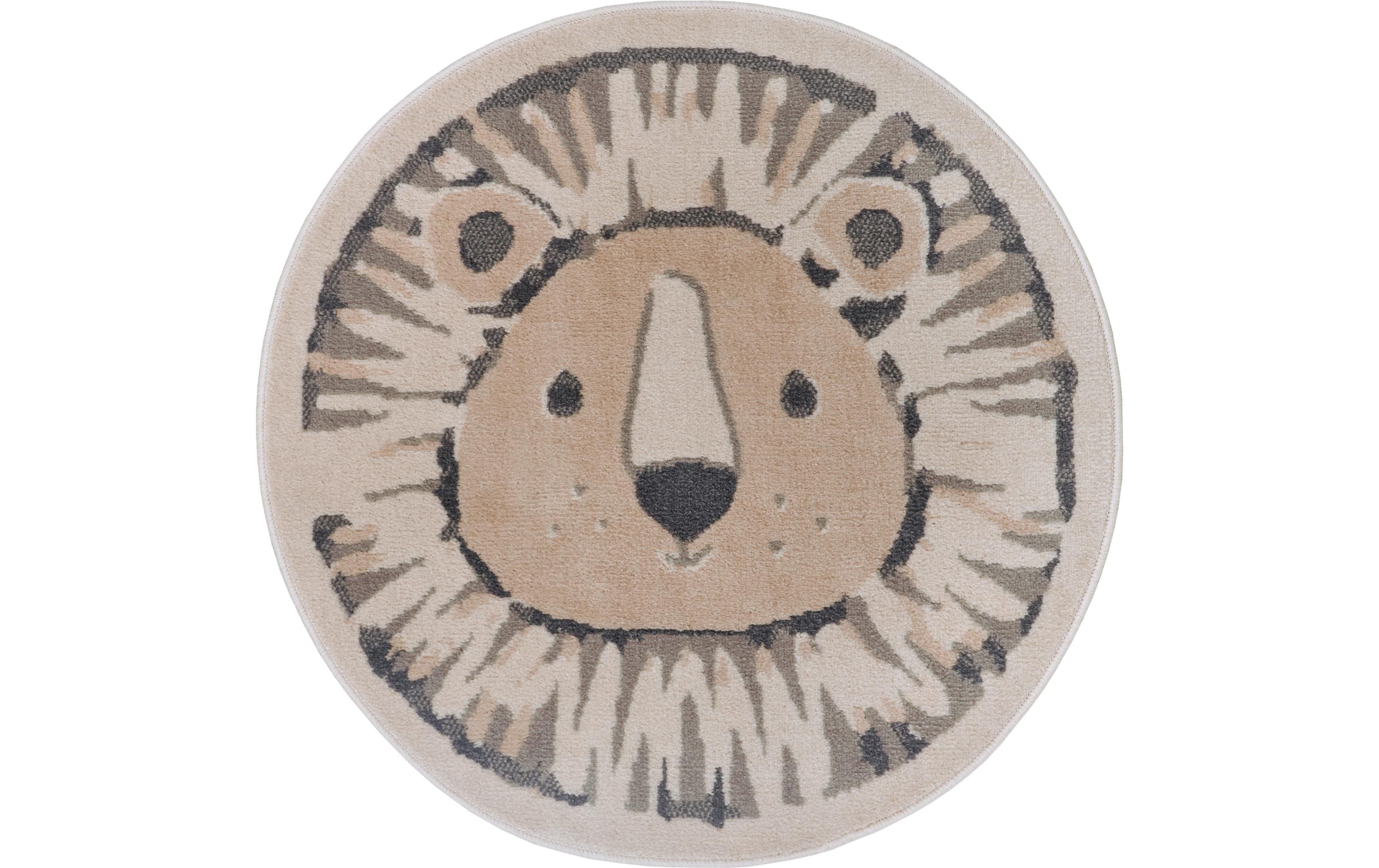 Hanse Home Kinderteppich Lion 100% Polypropylen, 140 cm, Creme/Beige