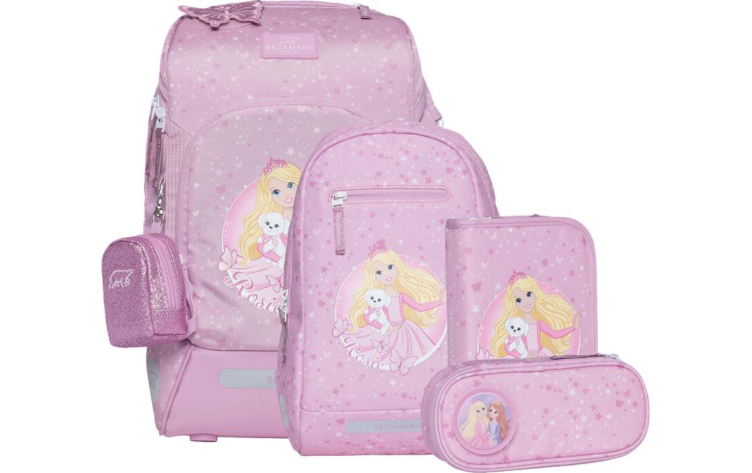 Beckmann Schulrucksack Active Air FLX Set Rosie, 6-teilig