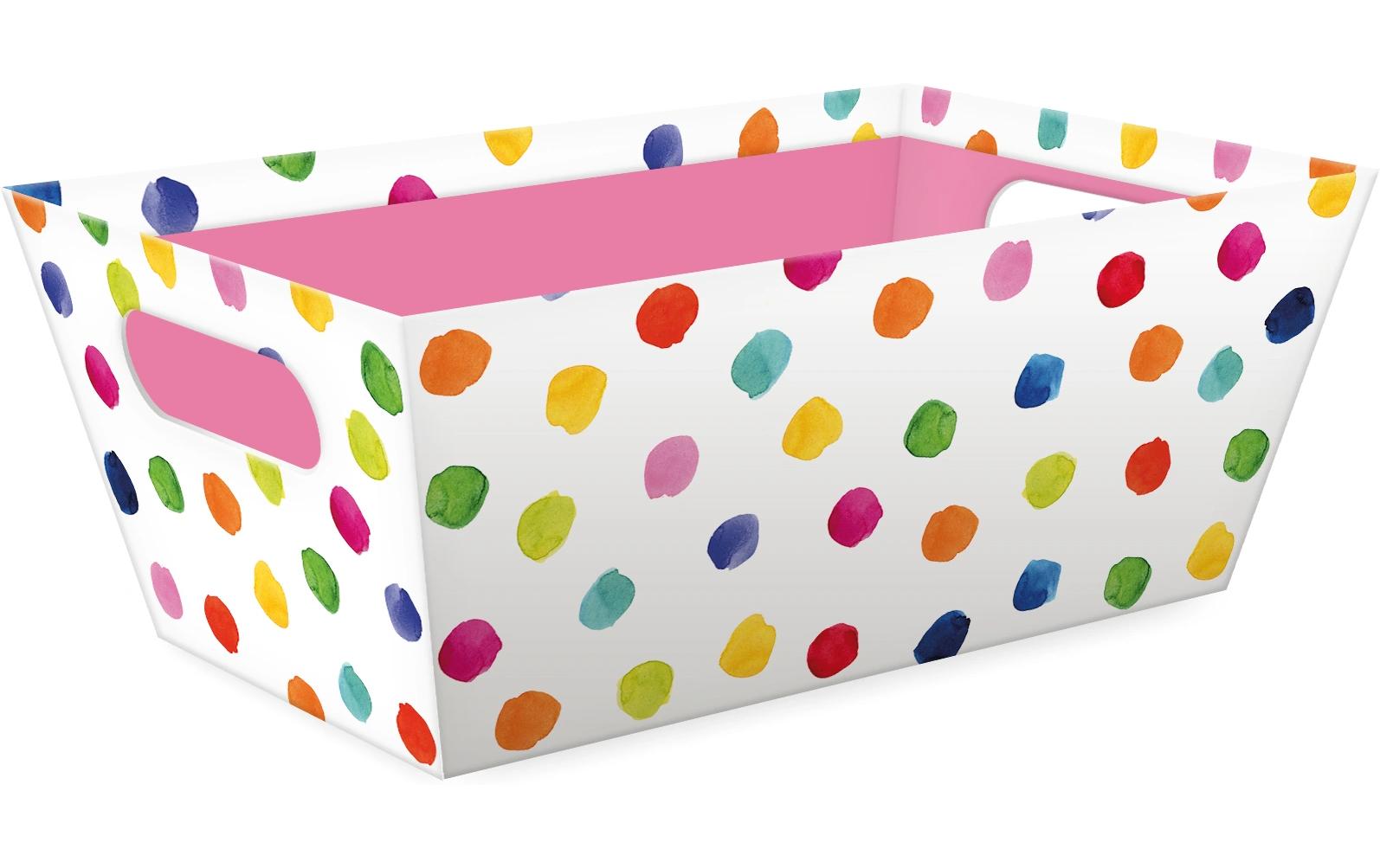 B+C Präsentkorb 25x16x7.5cn Happy Dots