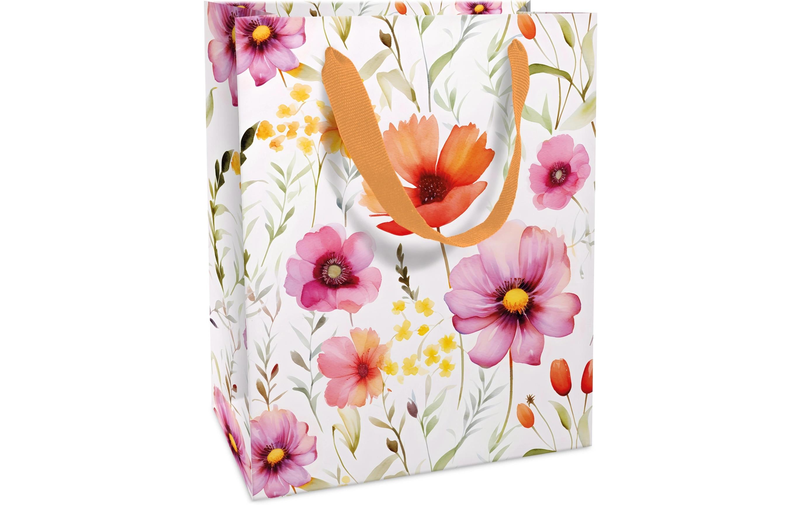 B+C Geschenktasche Blumen Grösse: 12 x 15 x 6cm