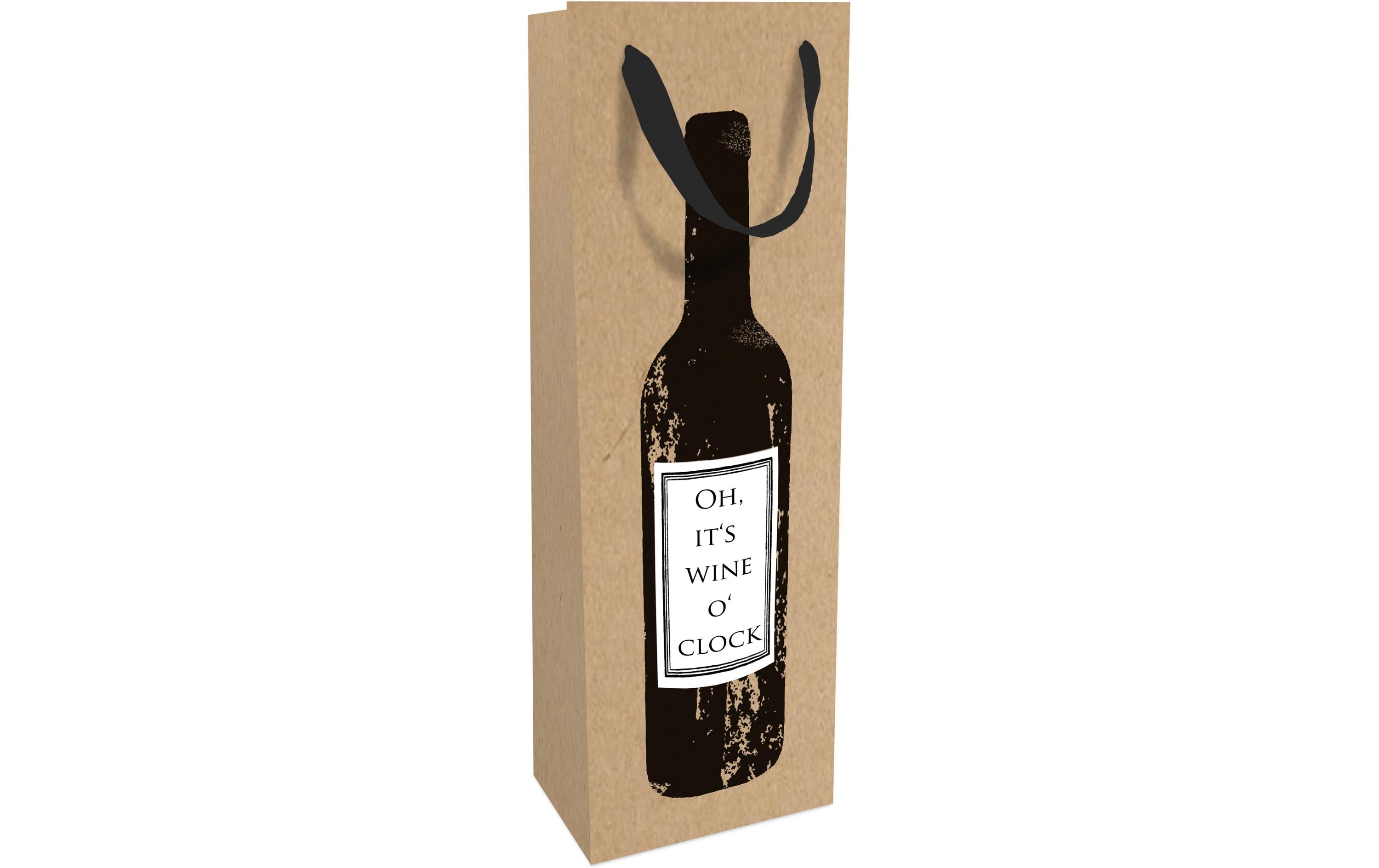 B+C Geschenktasche Wine o Clock Grösse: 12 x 37 x 8 cm