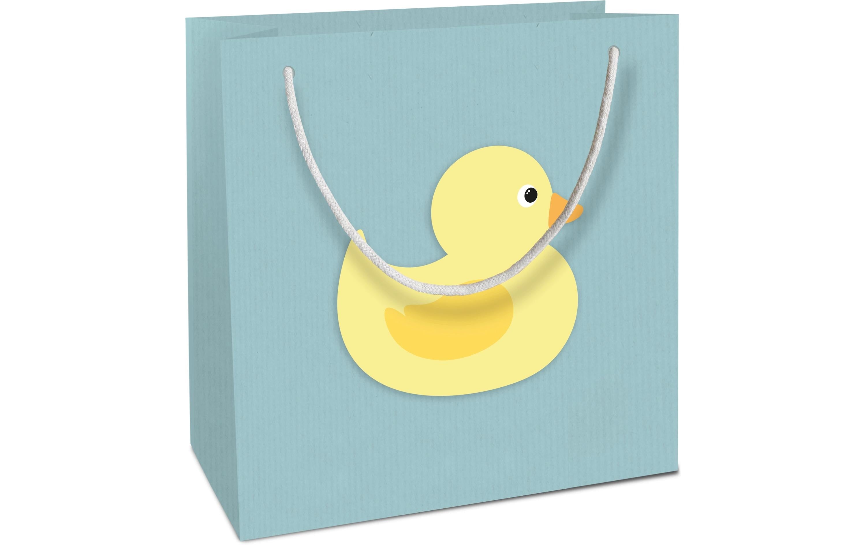 B+C Geschenktasche Ente Baby blau Grösse: 18 x 21 x 8 cm