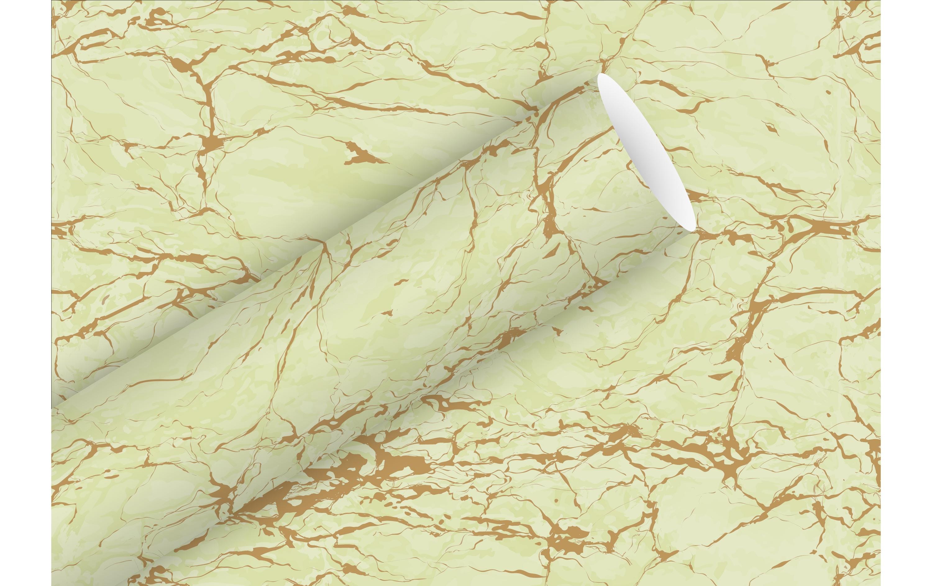 B+C Geschenkpapier 2mx70cm Marmor zartgrün