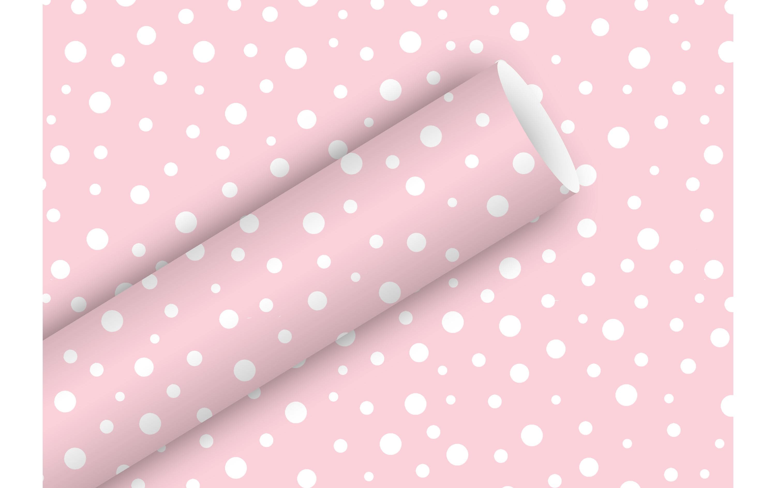 B+C Geschenkpapier 2mx70cm Polka Dots zartrosa