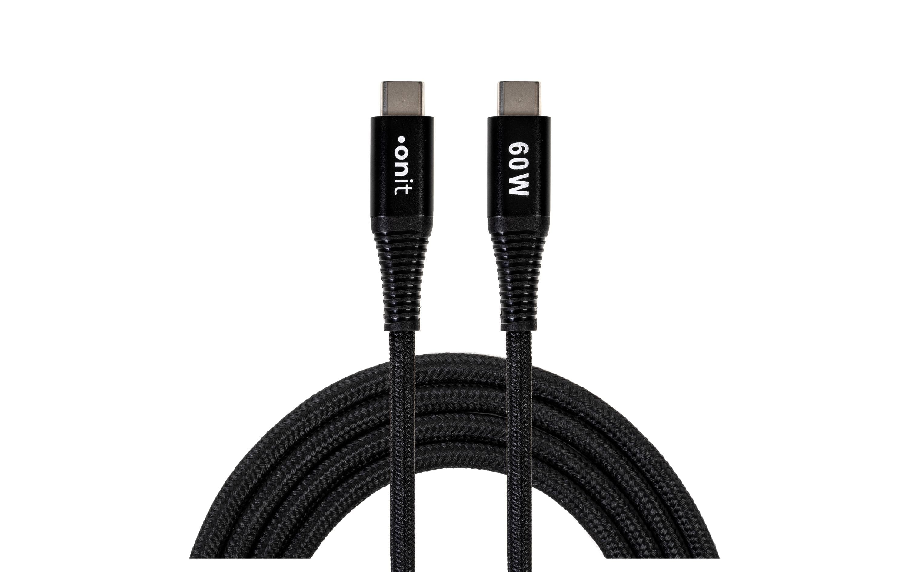 onit USB-Kabel C-C schwarz 0.5m USB 3.0 / 60W / 5Gbps