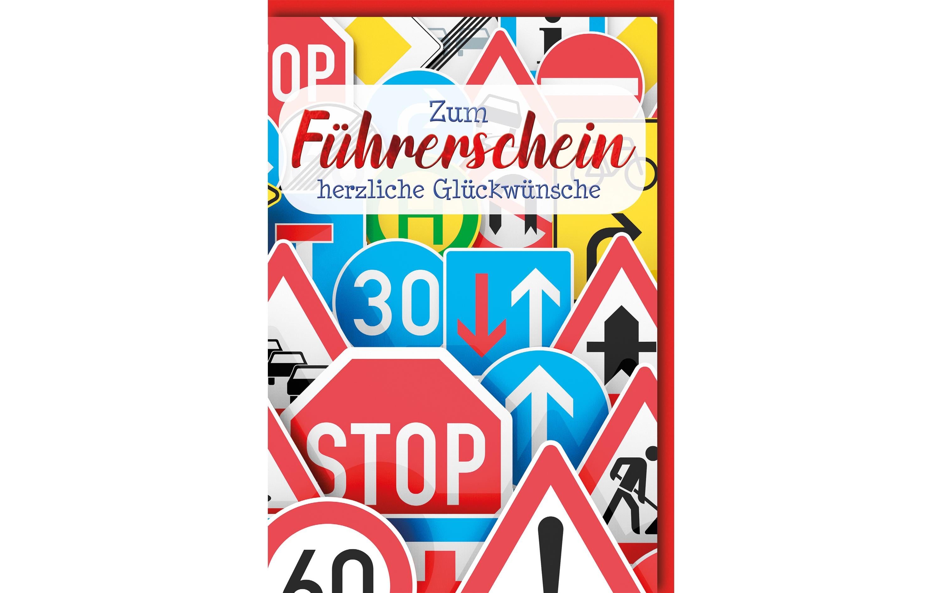 B+C Grusskarte Führerschein 11,5x17cm