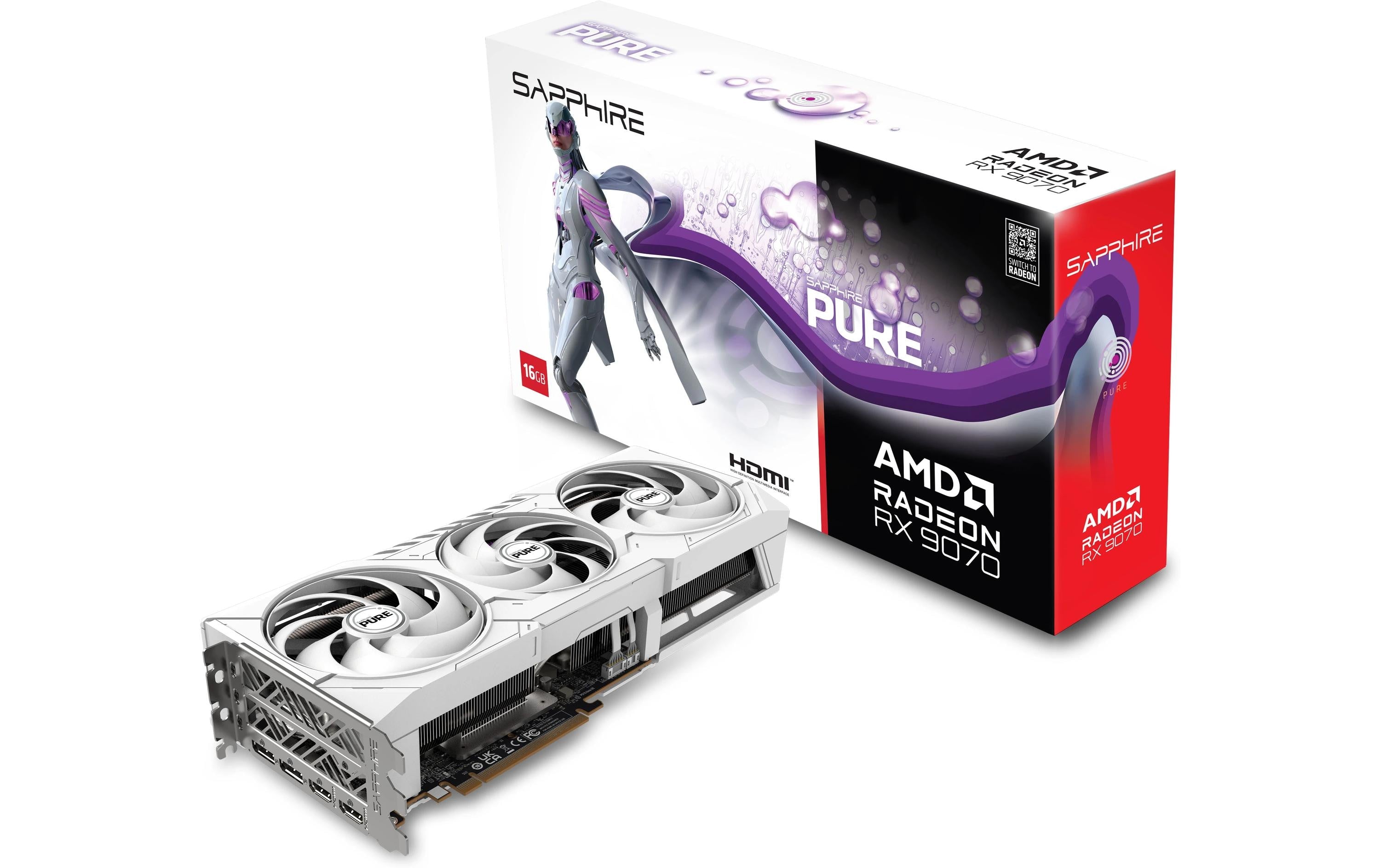 Sapphire RX9070 PURE GAM OC 16GB GDDR6