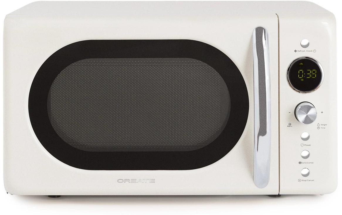 Create Mikrowelle Retro Creme 900W