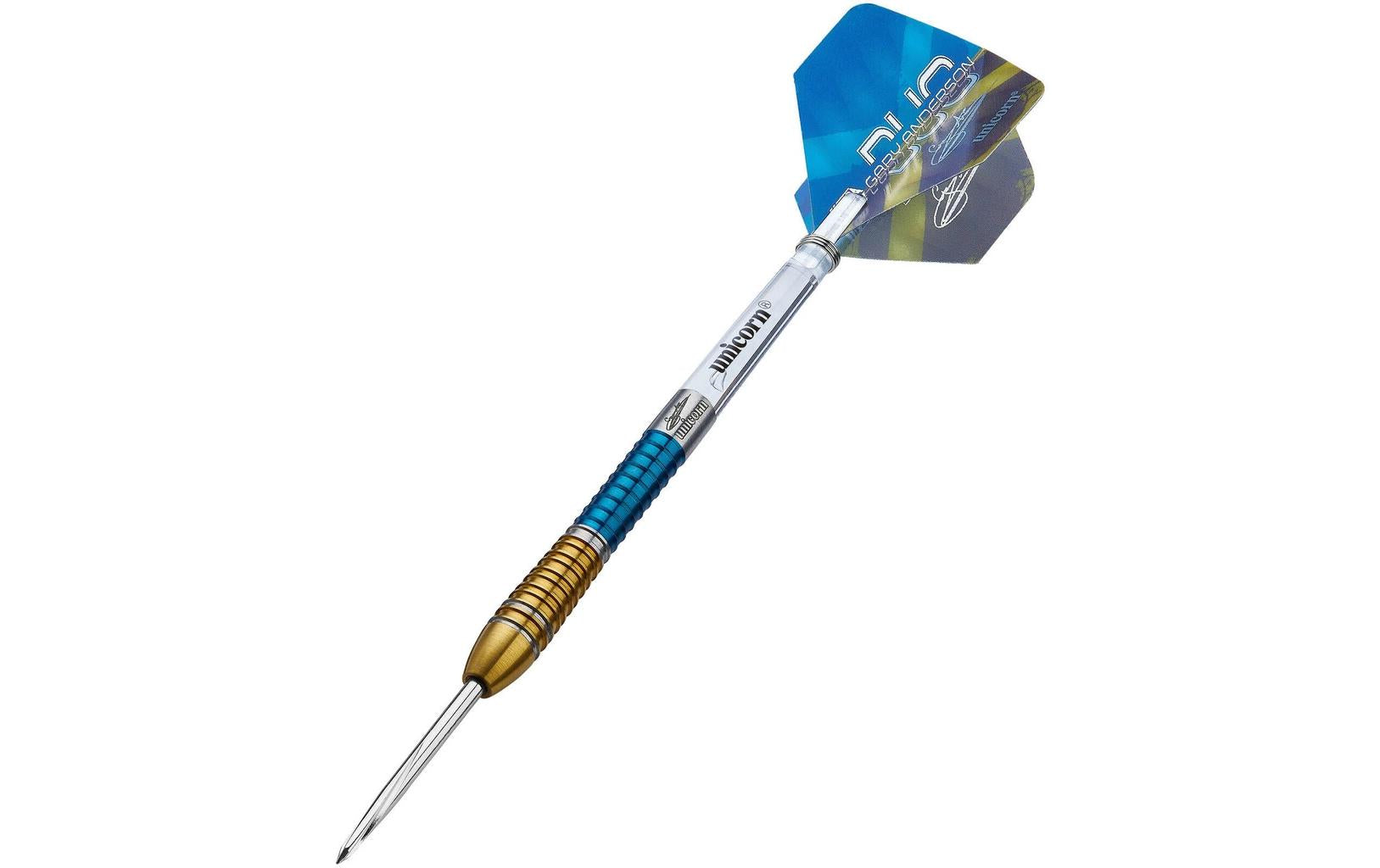 Unicorn Gary Anderson 6 Duo 21G Silber Gold Blau, 3er-Pack