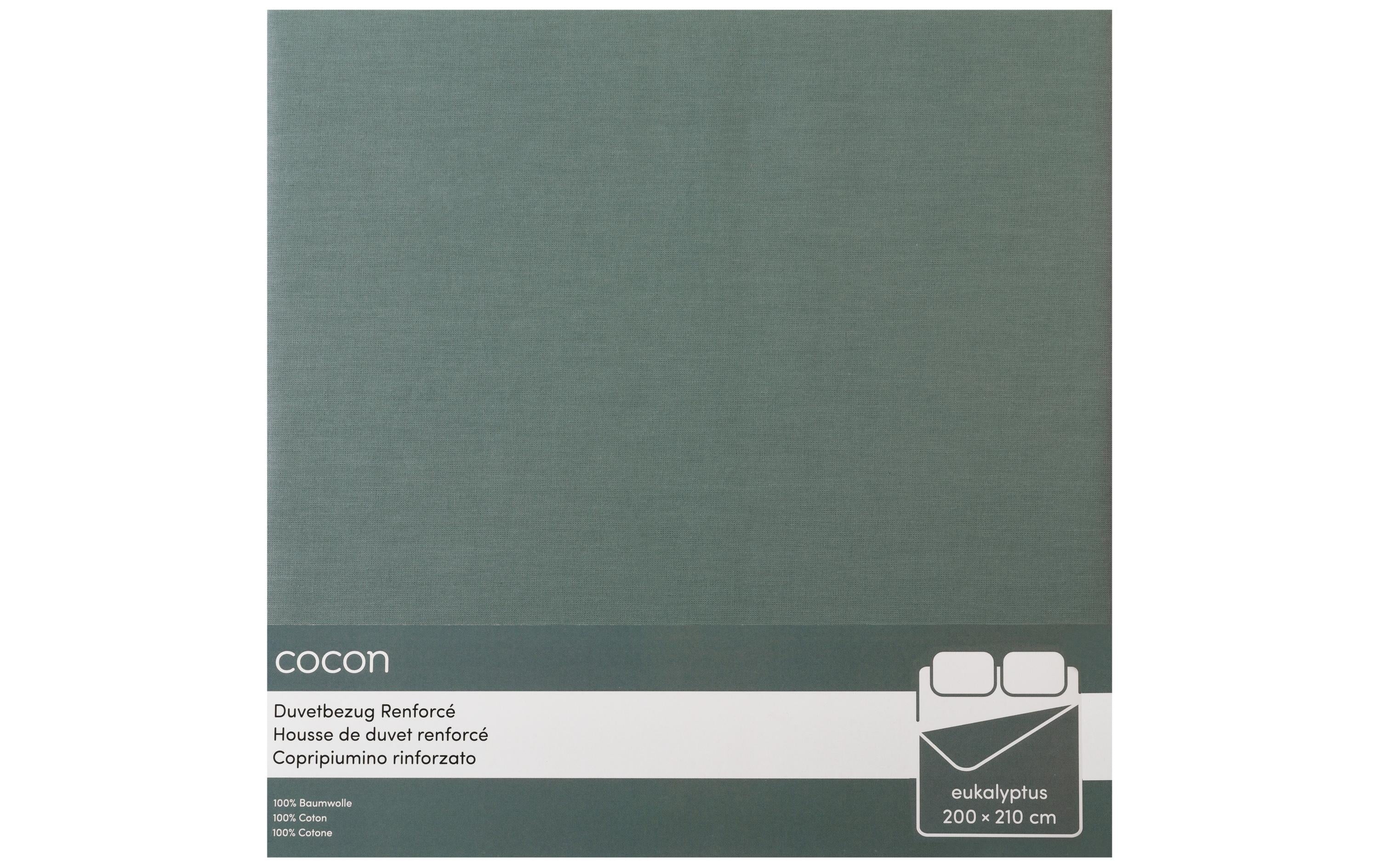 COCON Duvetbezug Renforcé 200x210 cm, eukalyptus