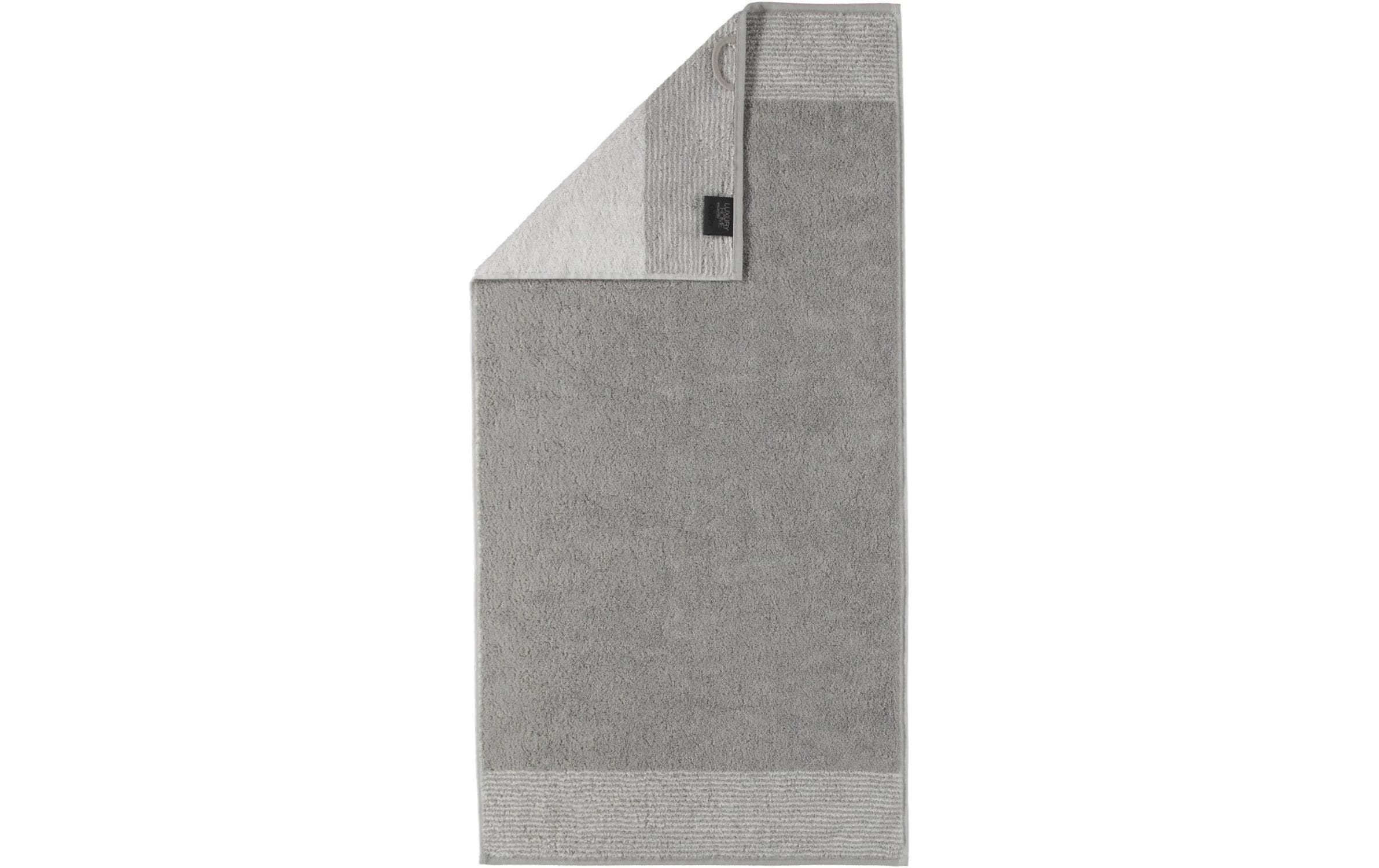 Cawö Duschtuch Two Tone 100% Baumwolle, 80x150cm, Platin