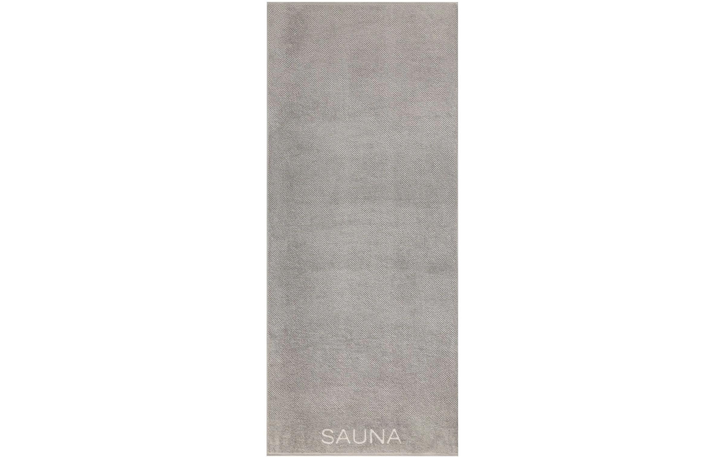 Cawö Saunatuch Pure 100% Baumwolle, 80x200cm, Stein
