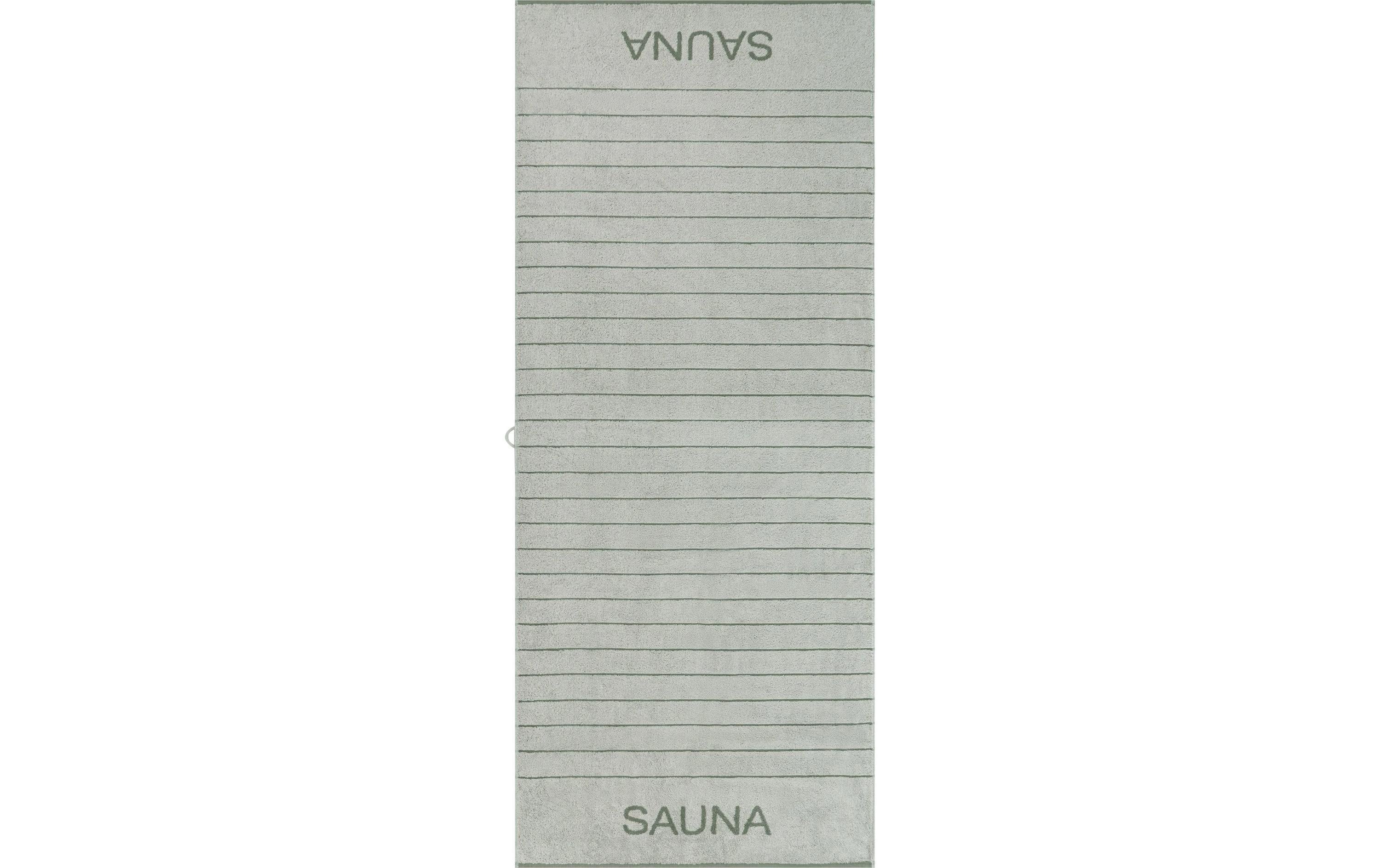 Cawö Saunatuch Balance Doubleface 100% Baumwolle, 80x200cm, Wasabi