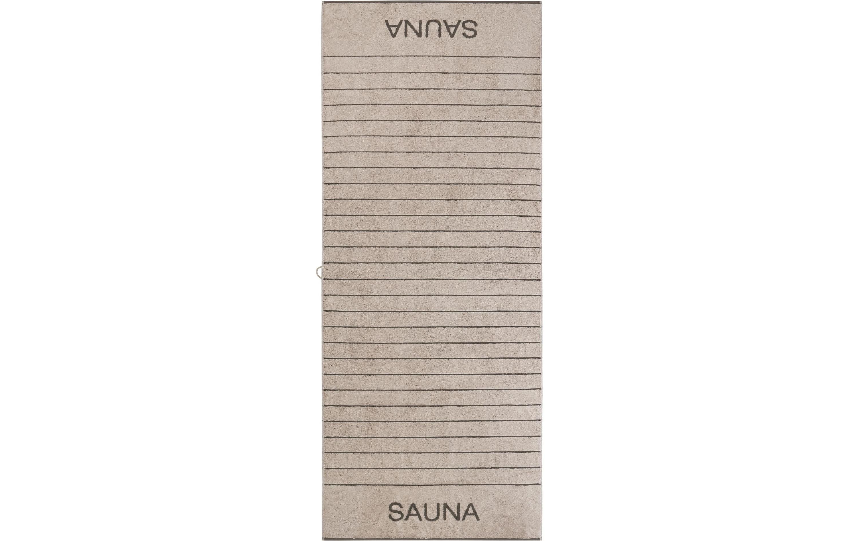 Cawö Saunatuch Balance Doubleface 100% Baumwolle, 80x200cm, Sand
