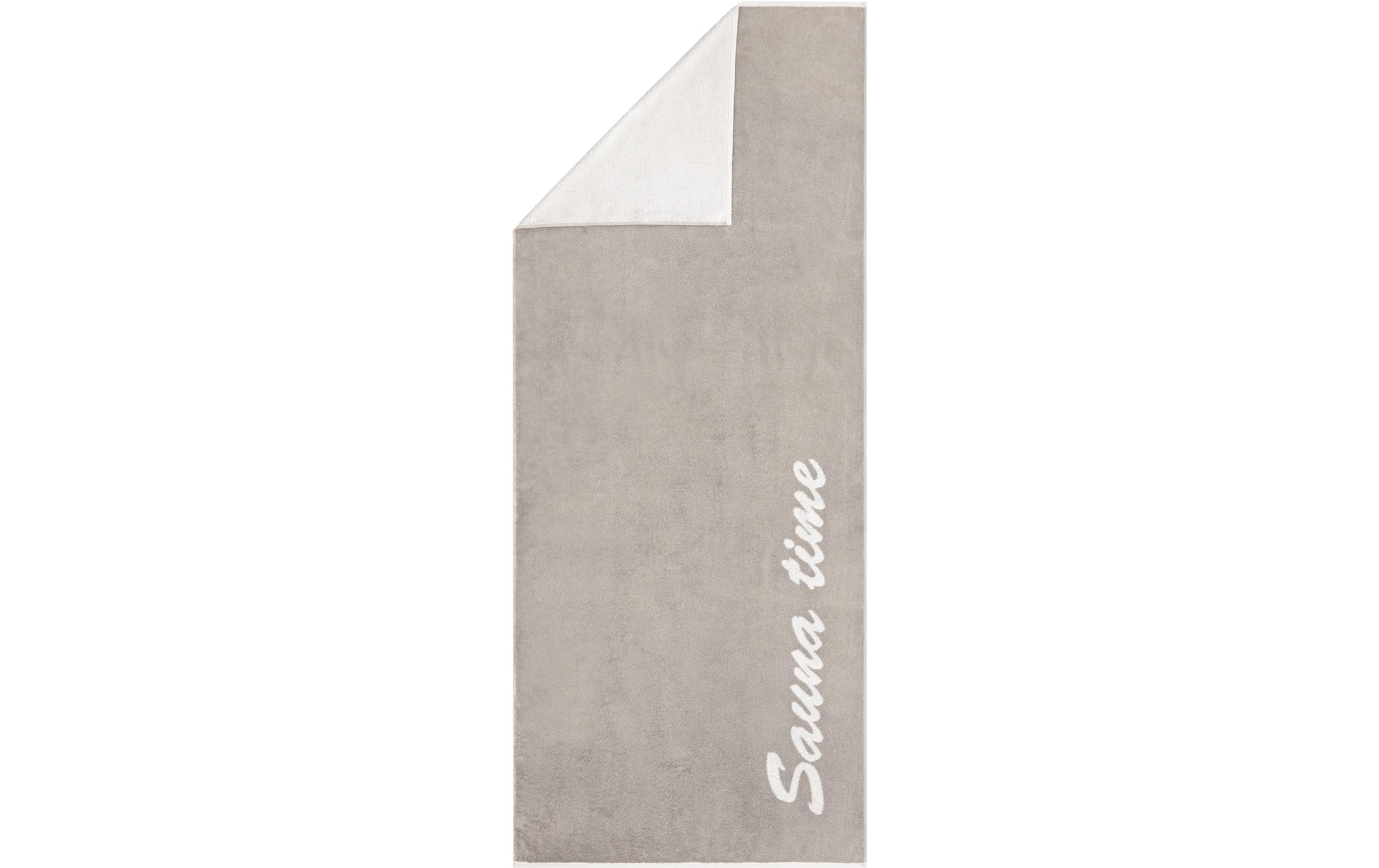 Cawö Saunatuch Saunatime 100% Baumwolle, 80x200cm, Stein