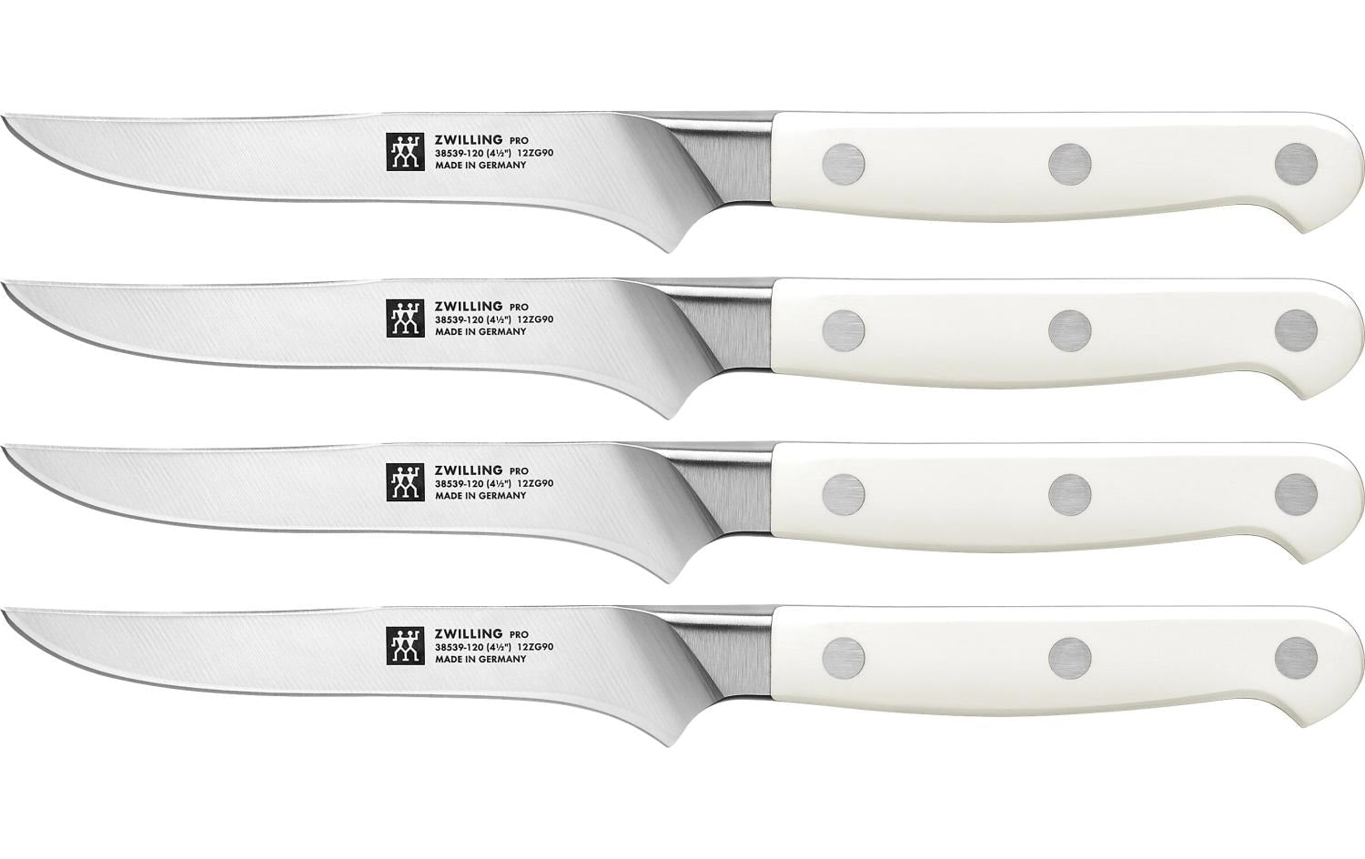 Zwilling 4tlg Pro le blanc Steakmesserset Edelstahl 33x12.5x2.6cm