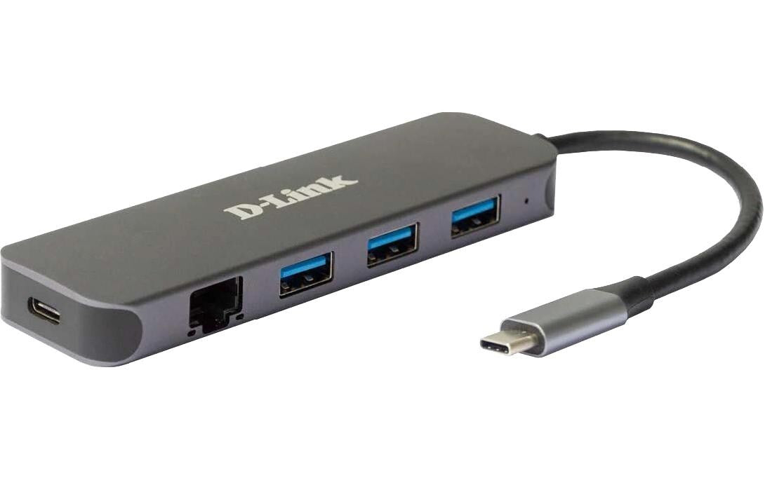 D-Link DUB-2334: 5-In-1 USB-C Adapter USB 3.0 Hub,1x RJ45 Gigabit, USB -C Adapter